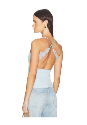 Free People Looking Good Cami in Baby Blue. Size L. Also in XS, S, M, XL.
