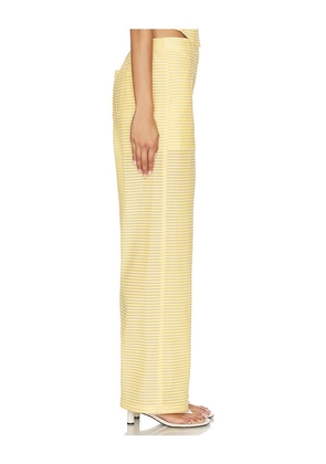 SIMKHAI Shepard Wide Leg Pant in Yellow. Size 0. Also in 10, 12, 2, 4, 6, 8.
