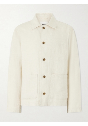 NN07 - Morgan 1454 Linen Blouson Jacket - Men - Neutrals - S