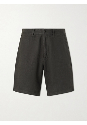 NN07 - Aden 1454 Straight-Leg Linen Shorts - Men - Green - UK/US 28