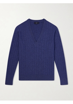Dunhill - Ribbed Cashmere Sweater - Men - Blue - S