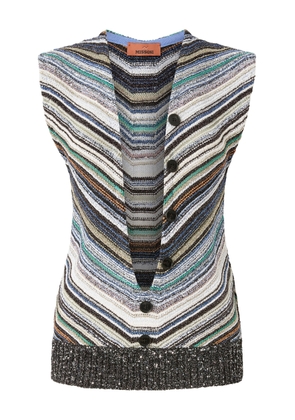 Missoni Serafino Buttoned Knit Gilet - Moda Operandi