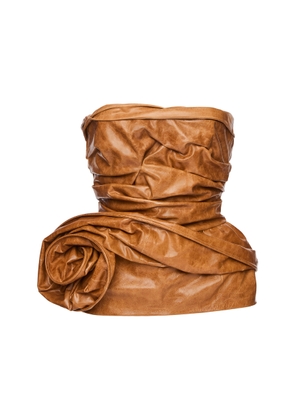 Magda Butrym Strapless Leather Corset Top - Moda Operandi