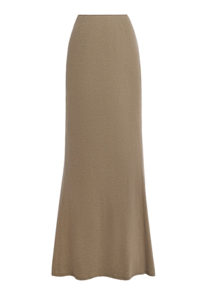 Wiederhoeft Floor-Length Jersey Skirt With Back Drape  - Moda Operandi