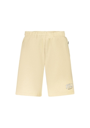 Fila Beige Cotton Mens Short - S