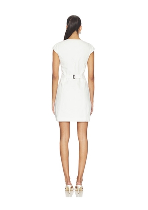 ALIGNE Jennie Linen Mix Dress in White. Size 4. Also in 0, 12, 2, 6.