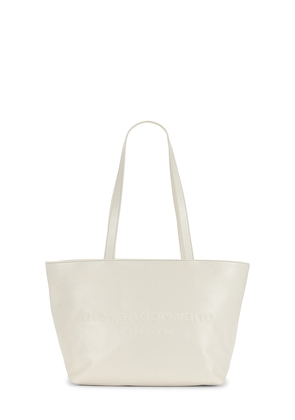 Alexander Wang Punch Medium Tote Bag in Cream.