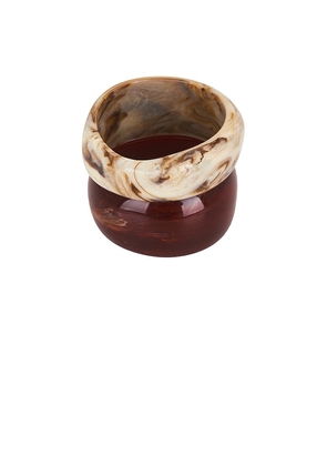 Epifene Bangles Set Of 2 in Red,Cream.