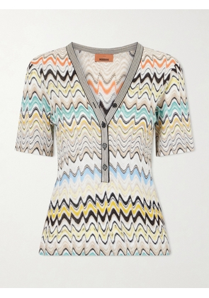 Missoni - Striped Crochet-knit Sweater - Neutrals - IT36,IT38,IT40,IT42,IT44,IT46,IT48