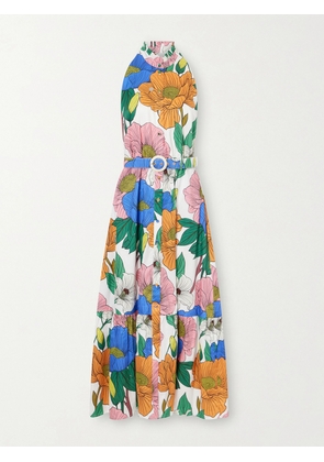 Borgo de Nor - Biba Tiered Printed Cotton-poplin Maxi Dress - Multi - UK 6,UK 8,UK 10,UK 12,UK 14,UK 16