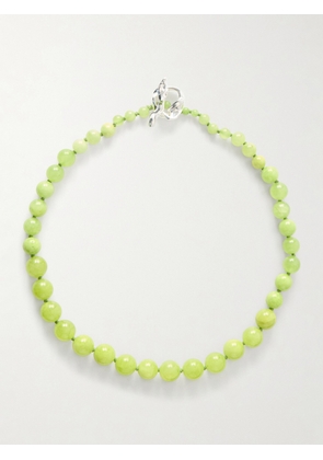 Completedworks - Beaded Calcite Necklace - Green - One size
