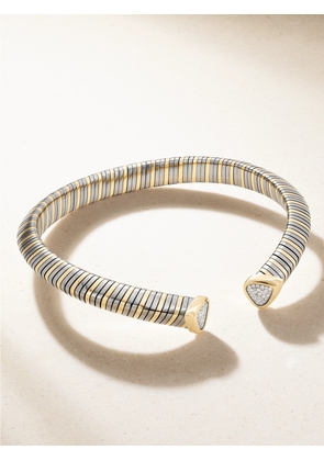 Marina B - Trisola 18-karat Gold, Titanium And Diamond Necklace - One size