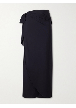 Hunza G - Stretch-jersey Wrap Sarong - Black - One size