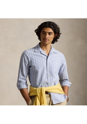 Classic Fit Striped Oxford Camp Shirt