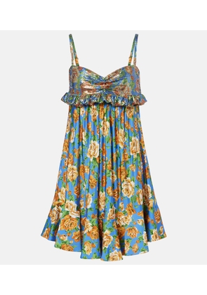 Rabanne Floral chainmail minidress