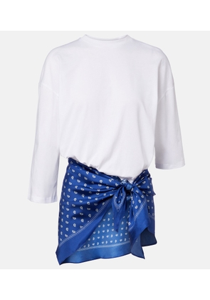 Christopher Esber Silk-trimmed cotton beach cover-up