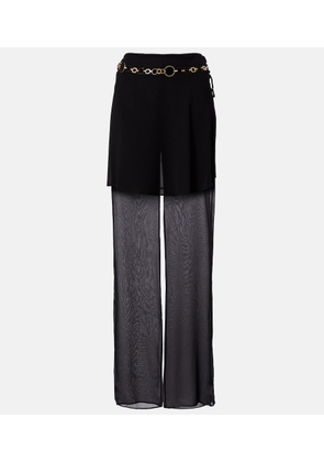 Christopher Esber Belted silk wide-leg pants