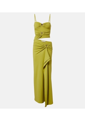 Christopher Esber Orbit cotton-blend midi dress