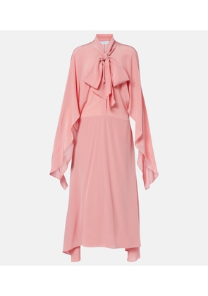Stella McCartney Tie-neck silk midi dress