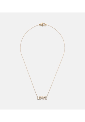 Sophie Bille Brahe Love 18kt gold necklace with diamonds