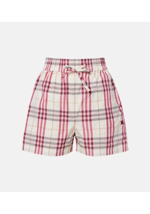 Burberry EKD Burberry Check cotton shorts