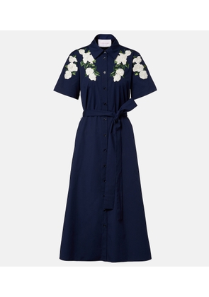 Carolina Herrera Floral cotton-blend shirt dress