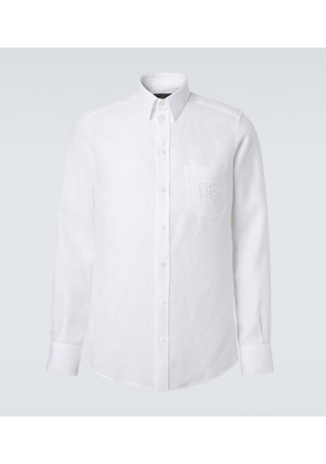 Dolce&Gabbana Embroidered linen shirt
