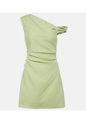 SIR Asymmetric linen minidress