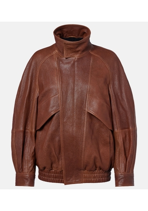 Nour Hammour Ariste leather bomber jacket