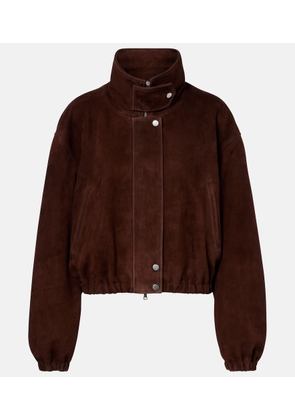 Nour Hammour Pia suede blouson jacket