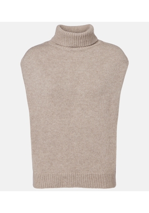 Jardin des Orangers Turtleneck wool and cashmere sweater vest