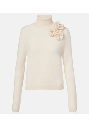 Jardin des Orangers Floral-applique wool and cashmere sweater