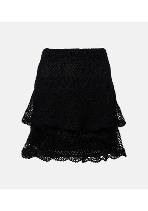 Anna Kosturova Florence cotton crochet miniskirt