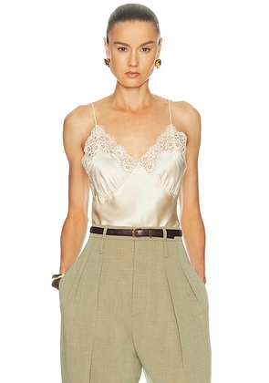 Stella McCartney Lace Slip Cami Top in New Cream - Cream. Size 38 (also in 40, 36).