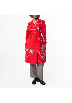 Burberry Shield Hardware Taffeta Trench Coat