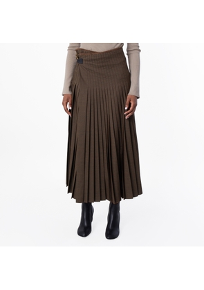 Burberry Wool Mohair Maxi Kilt