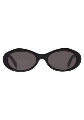 Off-White EDISON Dark Grey Oval Mens Sunglasses OERI13G 1007 55