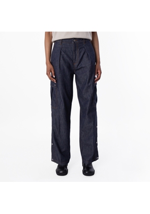 Burberry Cotton Denim Cargo Jeans