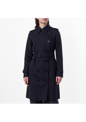 Burberry Kensington Heritage Double-Breasted Cotton Trench Coat, Brand Size 2 (US Size 0)