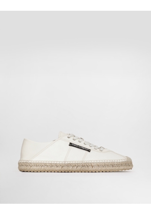 Dolce & Gabbana Espadrilles In Split Lambskin - Man Sandals And Slides White 42