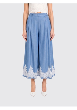 TWINSET Pants Woman color Blue