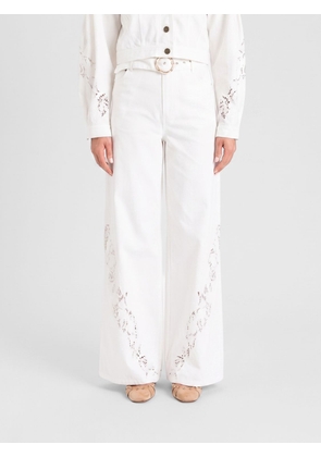 TWINSET Pants Woman color White