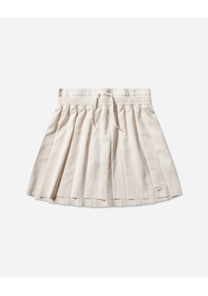 Women s Mid-Rise Pleated Skirt Chalk