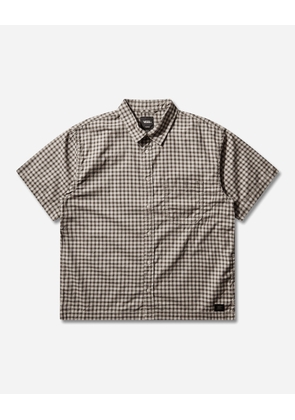 Men s Larkspur Mini Plaid Shirt Oatmeal / Demitasse