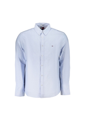 Tommy Hilfiger Azzurro Cotton Men's Shirt - S