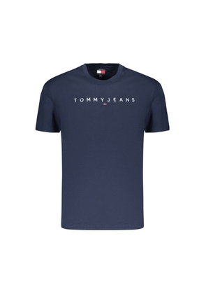 Tommy Hilfiger Blue Cotton Men's T-Shirt - S