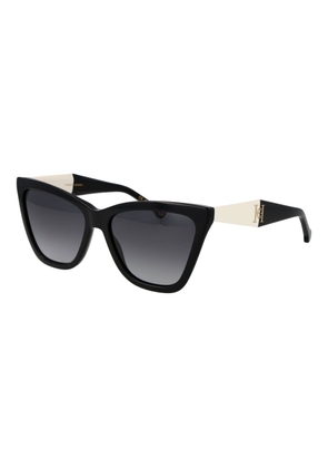 Carolina Herrera Black Acetate Sunglasses