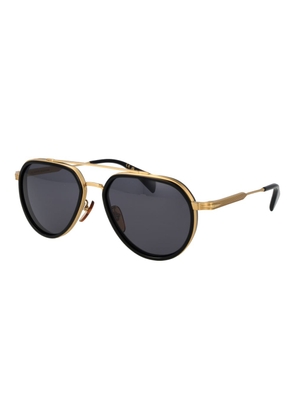 David Beckham Black Metal Sunglasses