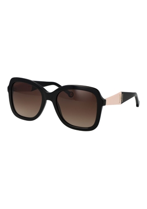 Carolina Herrera Black Acetate Sunglasses