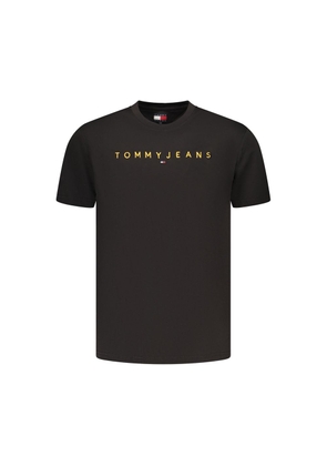 Tommy Hilfiger Black Cotton Men's T-Shirt - M